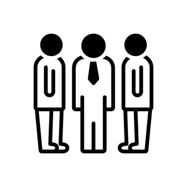 Yeni doğan bebek için koyu siyah simge