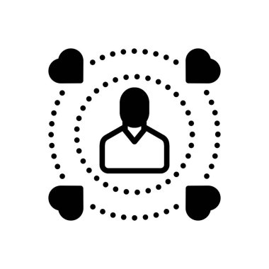 Mezar için koyu siyah simge, ölüm