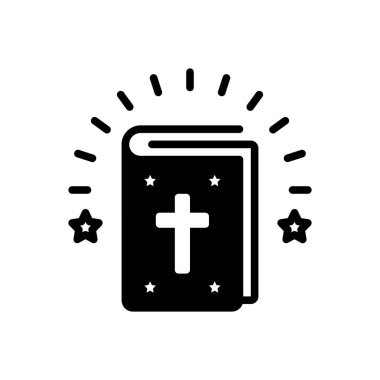 Bilgi ve bilgi için katı siyah simge