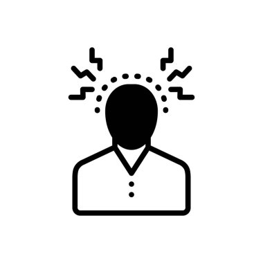 Soruşturma ve teftiş için koyu siyah simge