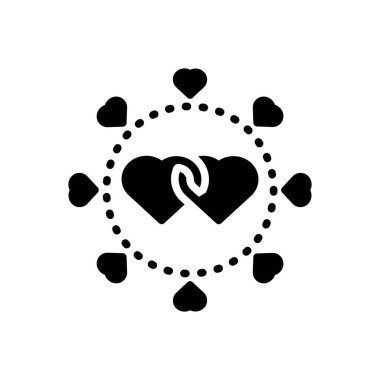 İçerisi ve içerisi için koyu siyah simge