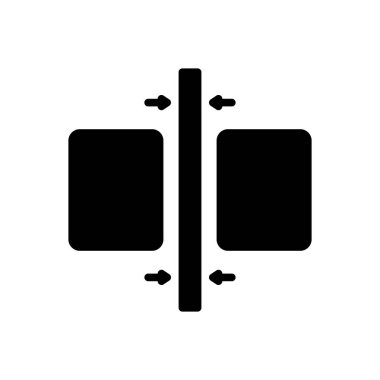 Koruma için koyu siyah simge, güvenli