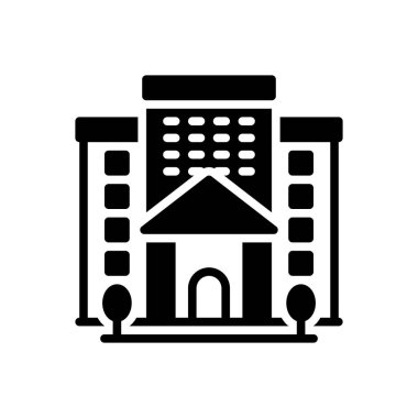 Yükleme ve kargo için koyu siyah simge