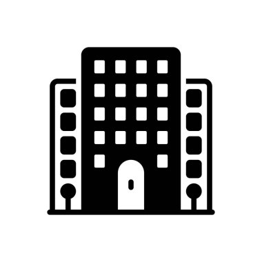 Geliştirme ve yazılım için katı siyah simge