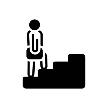 Geliştirme ve yazılım için katı siyah simge