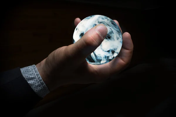 Bola de cristal humo — Foto de Stock