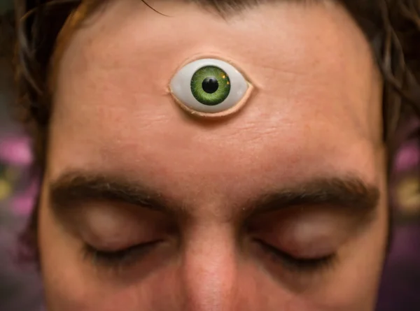 Homem Terceiro Olho — Fotografia de Stock