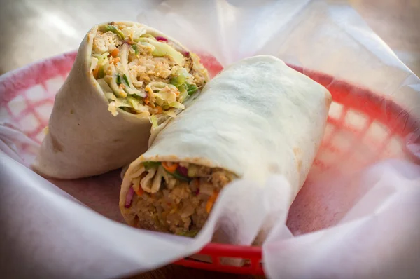 Korean Bibimbap Burrito — Stock Photo, Image