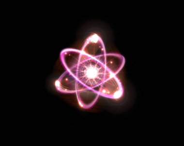 Atomik parçacık 3d çizim