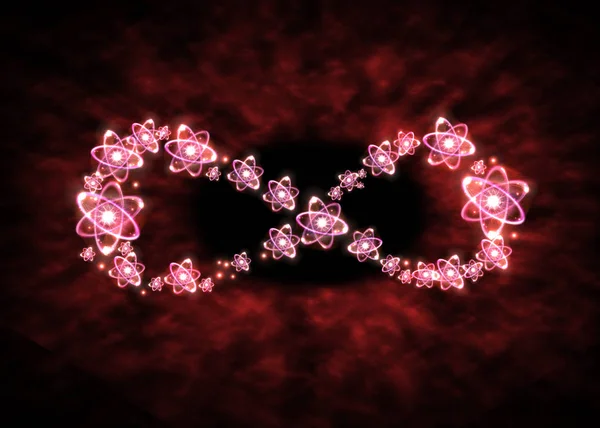 Atom σύμβολο του απείρου — Φωτογραφία Αρχείου
