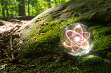 Atom kristal top doğa
