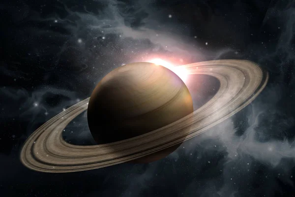 Planète Saturne Galaxie — Photo