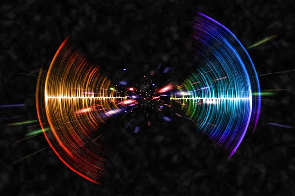 Färgglada Neon Soundwave — Stockfoto