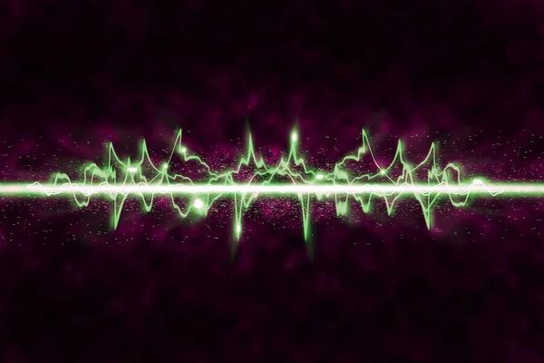 Färgglada Neon Soundwave — Stockfoto