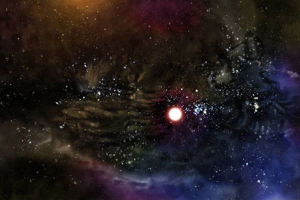 Σύμπαν Starscape φόντο — Φωτογραφία Αρχείου