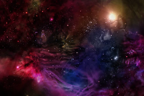 Universum Starscape bakgrund — Stockfoto