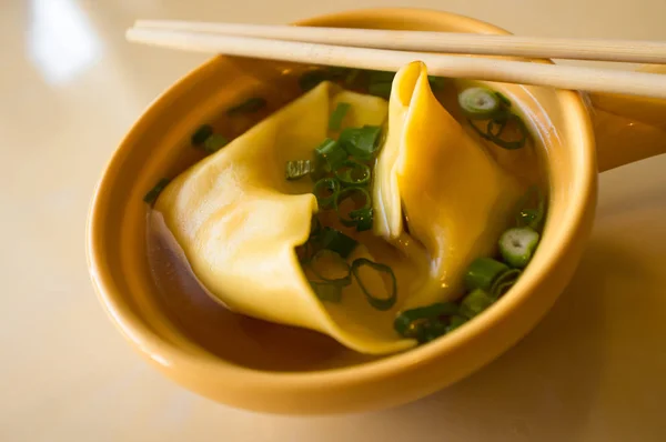 Çin wonton çorba — Stok fotoğraf