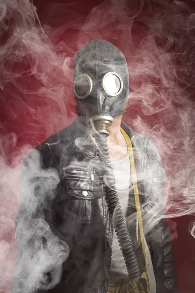 Maschera Uomo Gas Smoke — Foto Stock