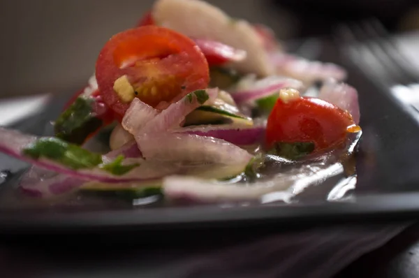 Peruaanse Tilapia Ceviche — Stockfoto