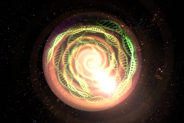 Ilustração 3D do buraco negro do universo — Fotografia de Stock