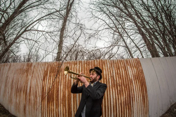 Gypsy Trumpet musiker — Stockfoto