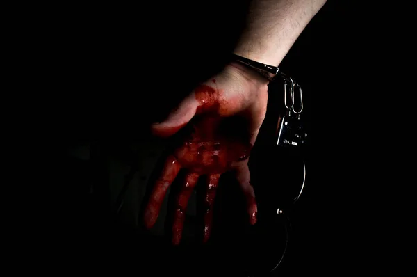 Murderer Bloody Hand — Stock Photo, Image