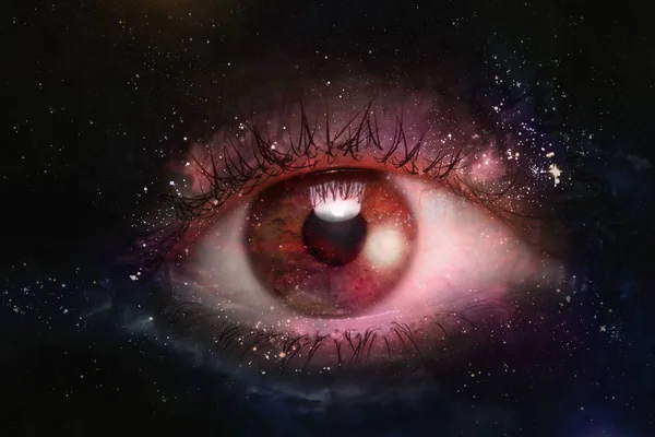 Eyeball Universe Background — Stock Photo, Image