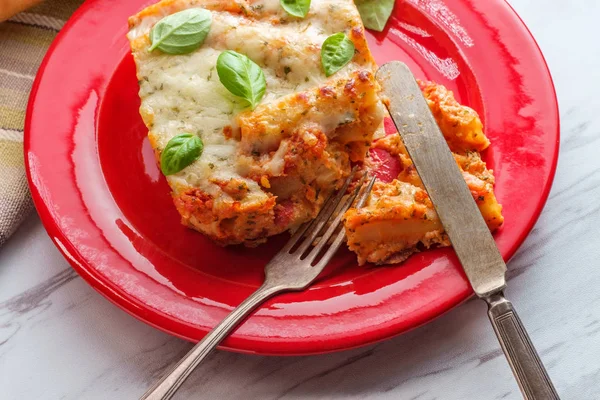 Italiano americano al horno Ziti —  Fotos de Stock