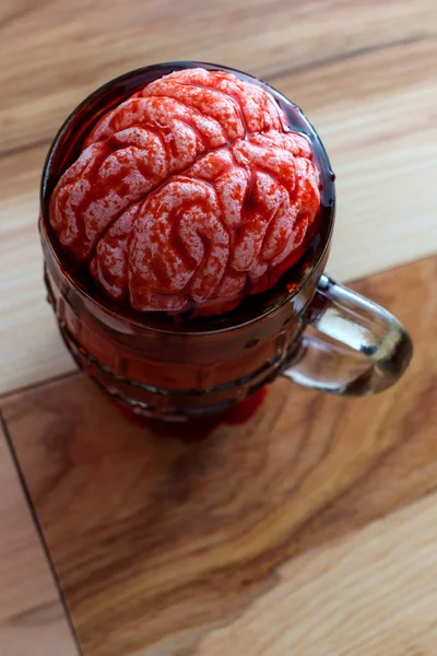 Alcoholic Beer Brain Addiction — 스톡 사진