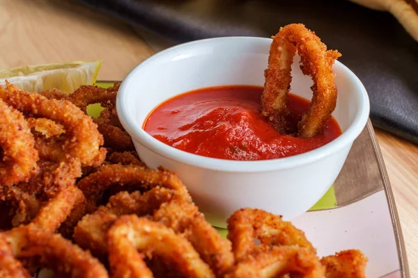 Calamari Rings Appetizer — Stock Photo, Image