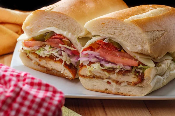 İtalyan Tavuklu Sandviç — Stok fotoğraf