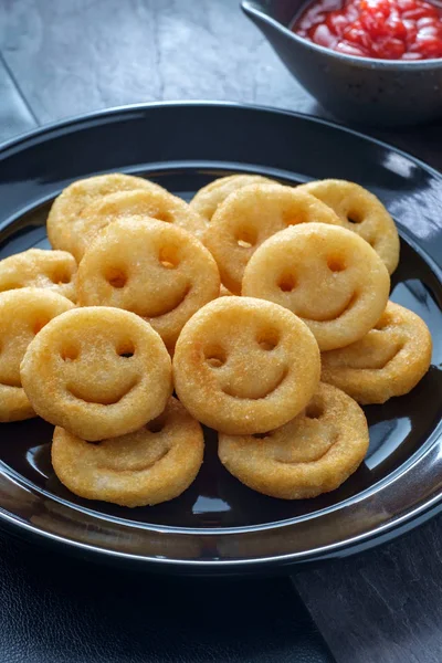 French Fried Potato Smiles — Stock Photo, Image