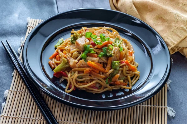 Chinese Chicken Chow Mein Stock Picture