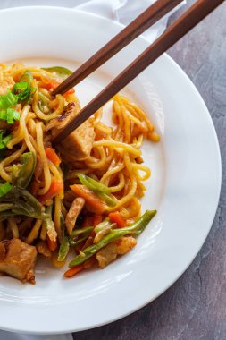 Japon Tavuğu Yakisoba Eriştesi