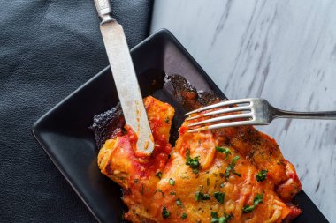 İtalyan Amerikan Manicotti Dolması