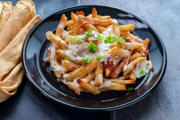 Loaded Bacon Ranch Fries — Stock Photo, Image