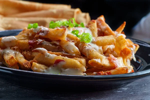 Loaded Bacon Ranch Fries — Stock Photo, Image