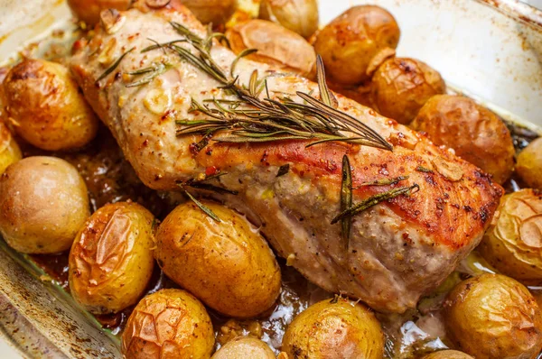 Pork Tenderloin Rosemary — Stock Photo, Image