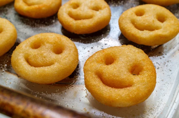 Sorrisos de batata frita francesa — Fotografia de Stock