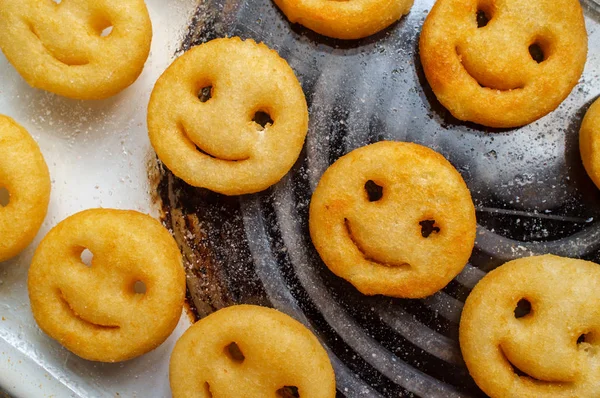 Sorrisos de batata frita francesa — Fotografia de Stock