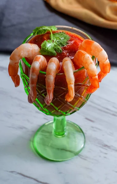 Shrimp Cocktail Glass Cup — Stok Foto