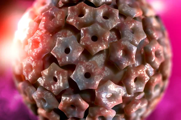 Fertőző Betegség Herpes Simplex Vírus Sejtek Fogalmi Illusztráció — Stock Fotó