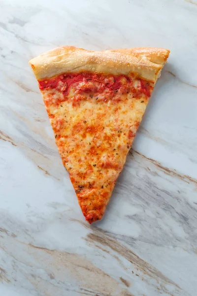 Fetta Pizza Formaggio Alla Newyorkese — Foto Stock