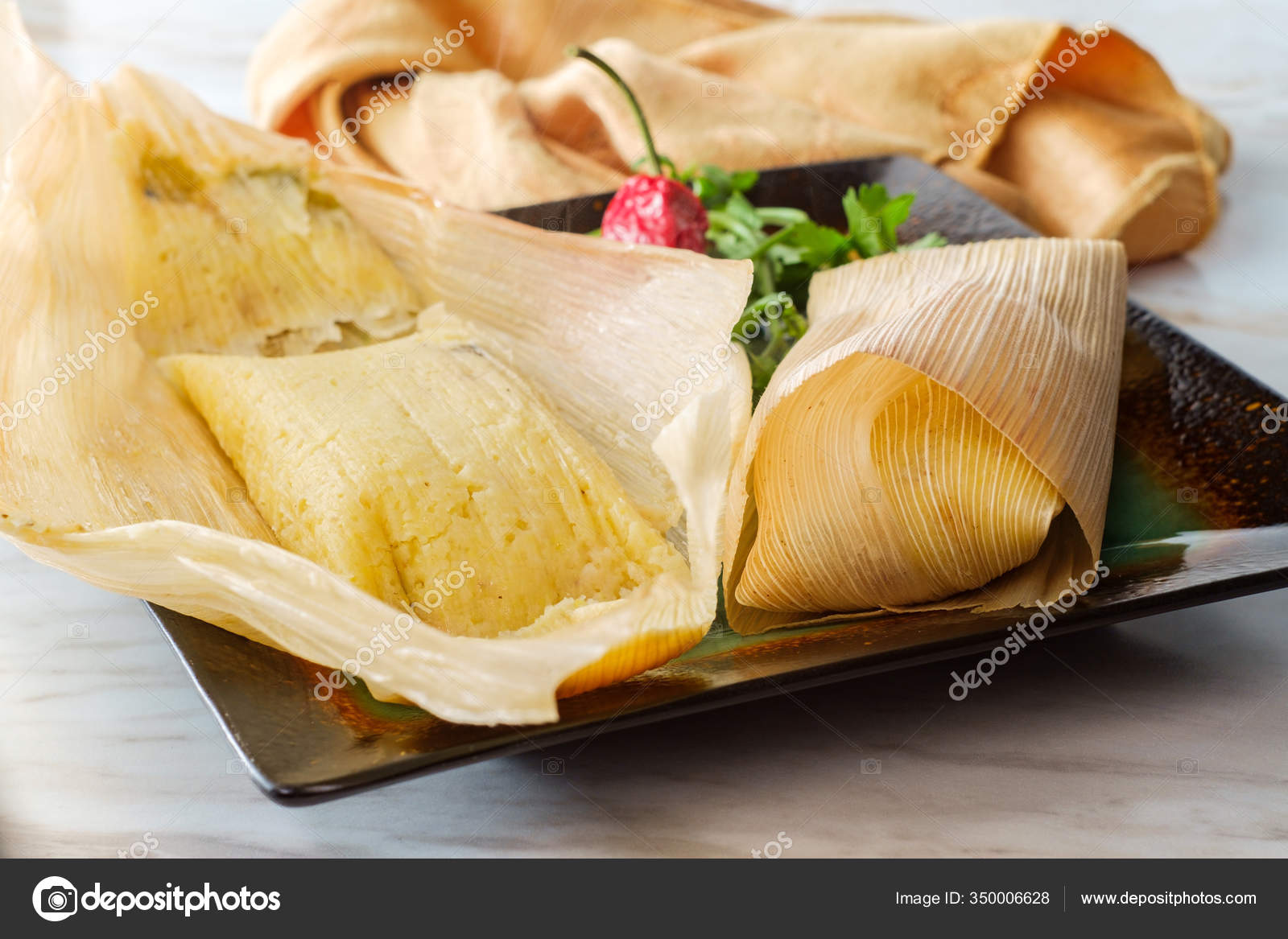 mexican food made in corn husks