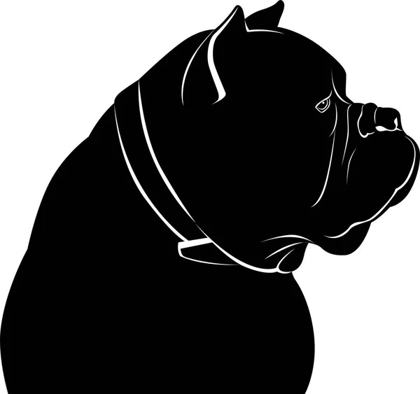 Dog Cane Corso Cane Corso Perro Retrato Vector — Archivo Imágenes Vectoriales