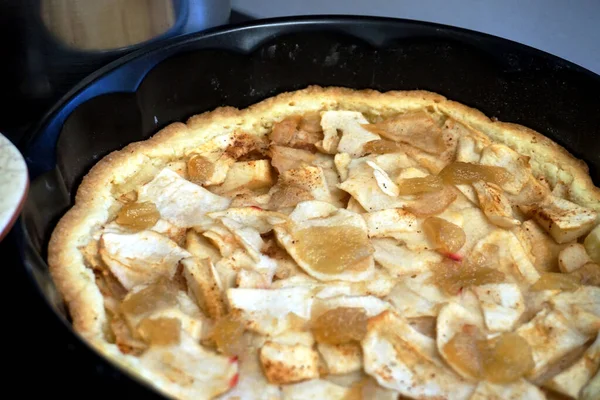 Torta Sono Blocchi Uovo Forma Rotonda — Foto Stock