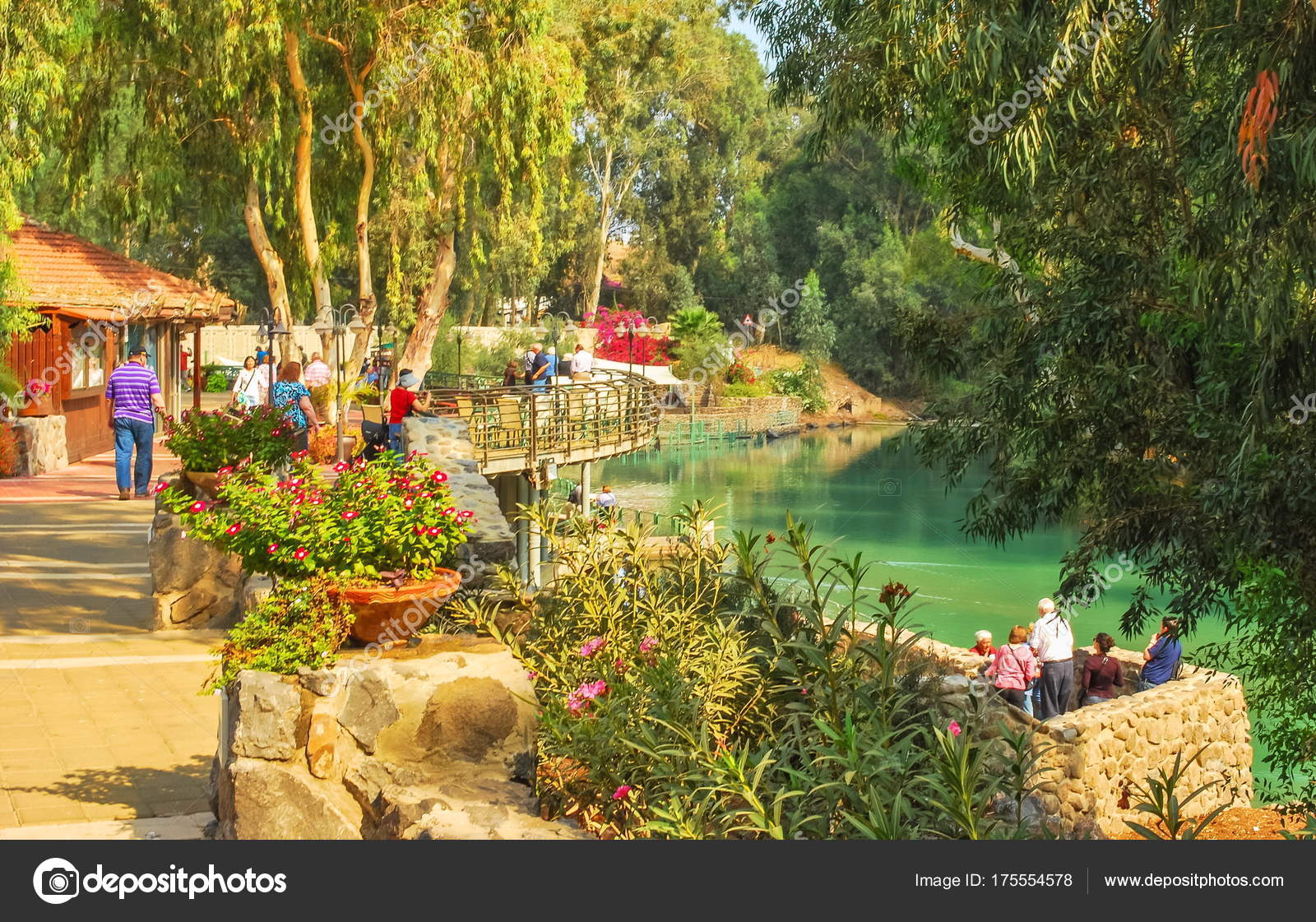 Yardenit Center Baptism Christian Pilgrims Jordan River Israel