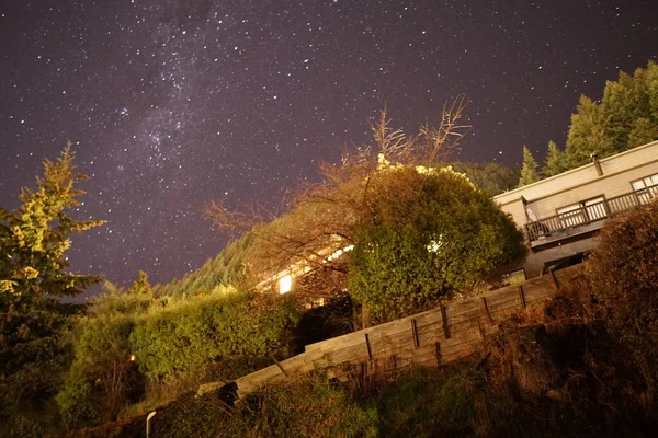 Γαλαξίας Southern Aurora Αφηρημένη Αστρονομία Αστροφωτογραφία Galaxy Σαφή Κρύα Νύχτα — Φωτογραφία Αρχείου