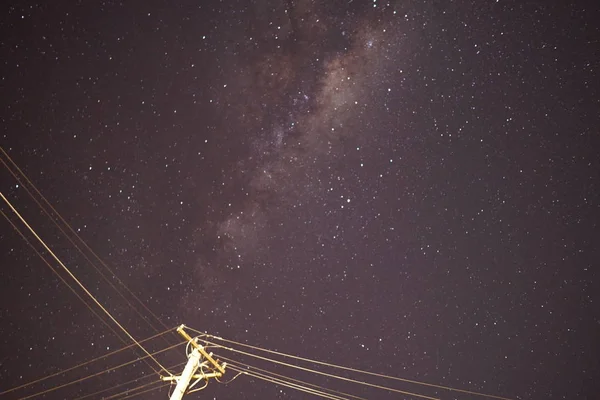 Melkweg Met Southern Aurora Abstracte Astronomie Astrofotografie Galaxy Heldere Koude — Stockfoto