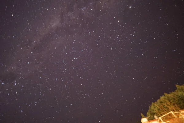 Milky Way Southern Aurora Abstract Astronomy Astrophotography Galaxy Clear Cold — Stock Photo, Image